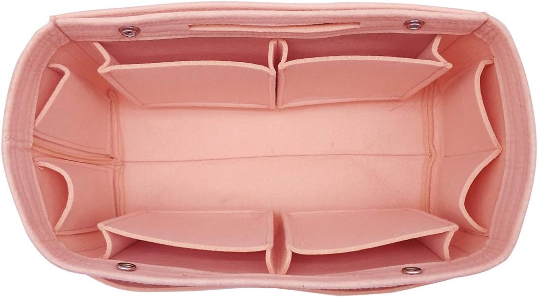 LEXSION Felt Purse Organizer Insert Multi Pocket Bag Organizer Shaper | zipper bag, tote shaper, multi pocket bag, handbag shaper, various sizes