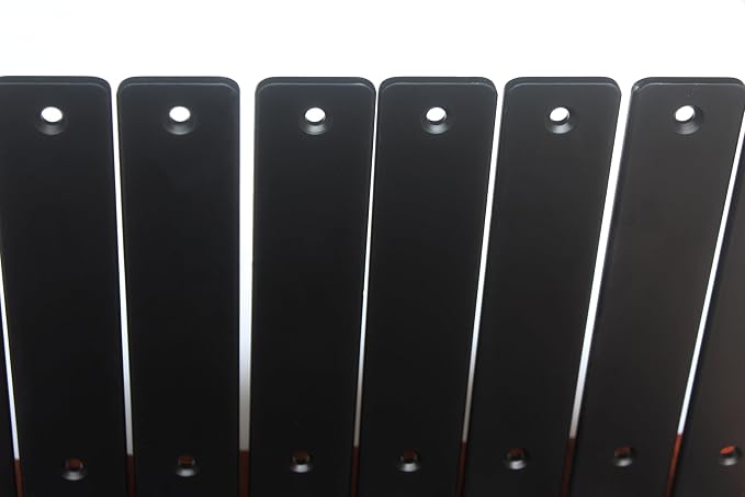 12 Pack - L 14" x H 8" x W1.5, 5mm Thick Black L Shelf Bracket, Iron Shelf Brackets, Metal Shelf Brackets, Floating Shelf, Shelf Supports with Screws