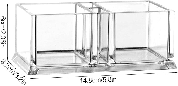 Clear Acrylic Two Lattices Tea Bags Holder Coffee Sugar Bag Case Guest Room Storage Boxes YTBH-001