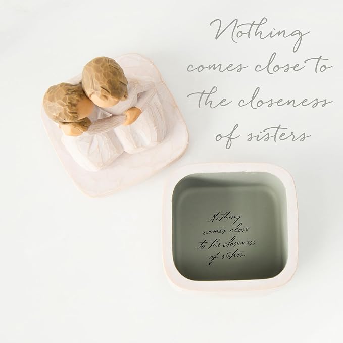 Willow Tree Sister mine Keepsake Box, sculpted, hand-painted Keepsake Box