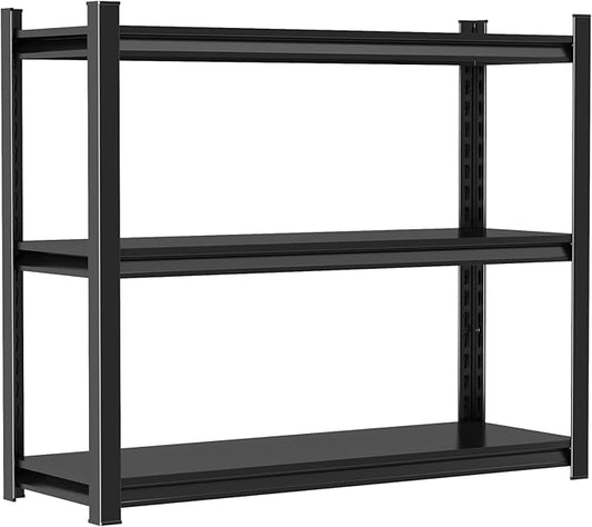 3 Tier Metal Shelf Unit - Compact Storage Solution for Small Spaces in Bedroom, Living Room, Kitchen, Balcony
