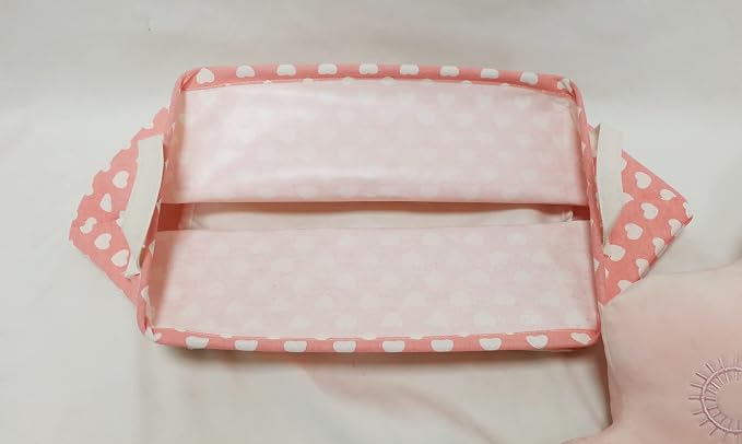 MAIZMZ Girls Storage Basket Pink Valentine's Day Gifts Basket Waterproof Organizer Nursery Bins Toy Box for Organizing Home/Dorm/Kitchen/Pet/Office/Closet/Shelf/Room Decor
