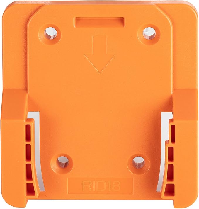 Battery Holder Compatible for Ridgid 18V Battery, Wall Mount Battery Storage Organizer for Workshop, Garage, Work Van, Under Shelf, Tool Box-5 Pack