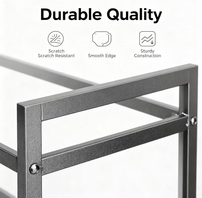 2-Pack Stackable Shoe Rack Organizer, Space-Saving Storage Shelves for Closet, Entryway & Bedroom