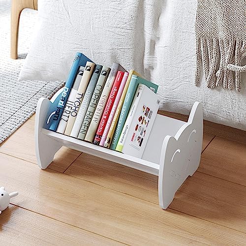 Kids Bookshelf, Mini Desktop Bookshelf with Tilted Shelf for Desk, Tabletop Book Shelf and Storage Rack in Living Room/O