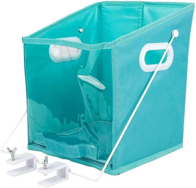 Closet Caddy Clothes Organizer Pull Down Shelf Basket Rotatable Retrieve Foldable with Clear Window Carry for Bedroom