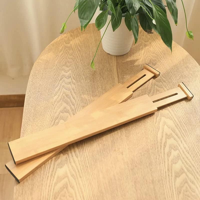 VIGAN 2/4PCS Adjustable Bamboo Drawer Dividers Bedroom Kitchen Drawer Storage Expandable Drawer Dividers For Cupboard Ca
