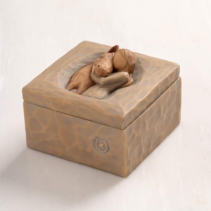 Willow Tree Quiet Strength, Always There for Me, Expresses Love for Horses with Message of Friendship and Caring, For Jewelry, Sculpted Hand-Painted Keepsake Box