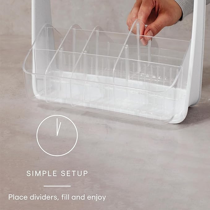 YouCopia SipStation Hydration Caddy, Adjustable Packet + Tea Bin Organizer