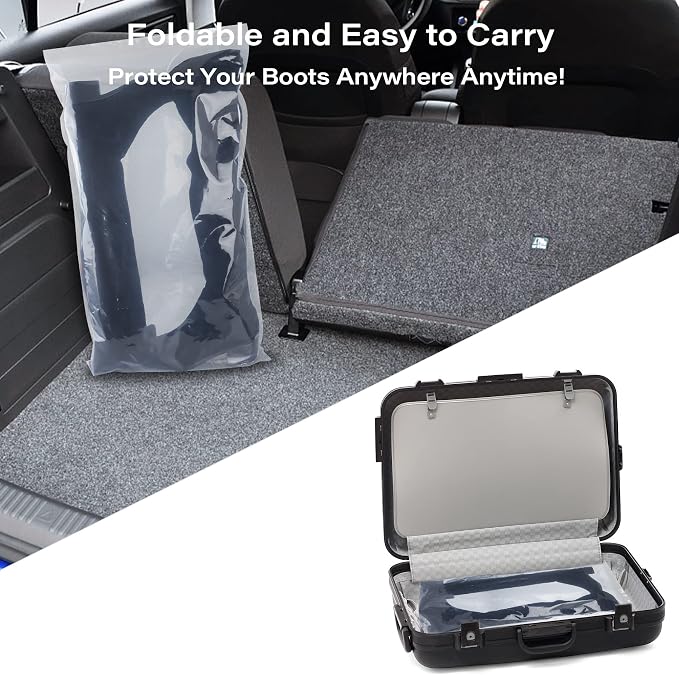 Portable Boot Storage Bags Dust Proof Shoe Bags for Storage Shoes, Boot, Clothing, Books, Toys and others, 8 Pcs 15.7"x27.5" Tall Boots Organizer Protector Bag for Home and Travel