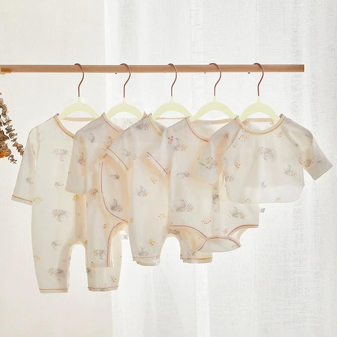 Baby Velvet Hangers Non-Slip Space Saving Swivel Hook 32 Pack Cream