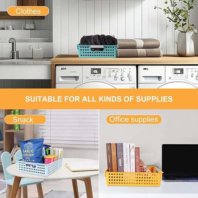 4 Pieces Turn in Trays for Classroom, Paper Organizer Baskets for Office and School