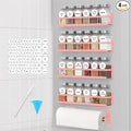 Magnetic Spice Rack with Jars Magnetic Spice Rack for Refrigerator 24 Spice Jars with Label Magnetic Shelves for Fridge 4 Pack Pink