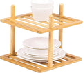 2-Tier Vertical Shoe Rack - Tall Narrow Shoe Rack Organizer for Small Spaces,Bamboo Shoen Shelf for Entryway,Closet,Corner,Doorway,Skinny Shoe Shelf Space Saving Shoe Storage (Natural, 2-Tier)