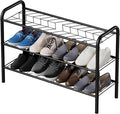 Shoe Rack,Long Shoe Organizer for Closet,Wide Shoe Storage for Entryway, 3 Tier Sturdy Metal Free Standing Shoe Shelf