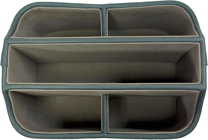 UnionBasic Rotating Desk Organizer, 360 Desk Spinning Caddy, Desktop TV Guide/Mail/Media/Remote Controller Holder Organizer,Lychee Dark Ivy