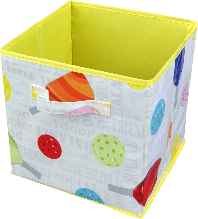 Passion for Pickleball Collection 11"x11"x11" Storage Bin