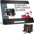Ibyx Elegant Appliance Slider - Sliding Tray for Coffee Maker & Heavy Kitchen Appliances, Easy Slide, Made of Premium Bamboo, Space-Saving Kitchen Organizer, 40 lb Capacity, Black - 16 x 13 Inch