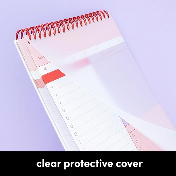 PAPERAGE To Do List Notepad, Daily To Do List Notebook, 60 Double-sided Tear-off Sheets, 3 Pack, 6.5" x 9.5", Undated Daily Planner Checklist for Office, School or Home (Sage/Tan)