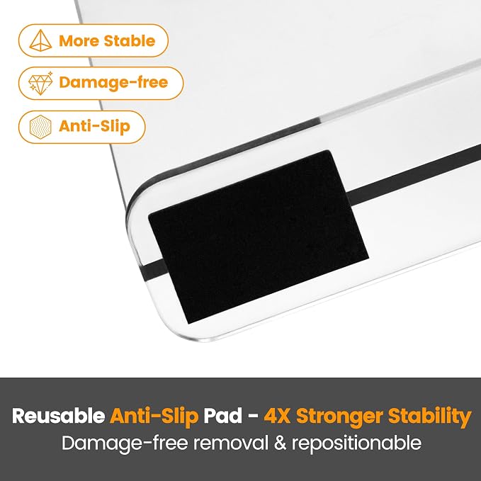 OKPOW Shelf Dividers for Closet Organization - 8 Pack 8" Tall X 12" Deep Acrylic Clear Sturdy Separators for Clothes Purse - Adjustable Removable Easy to Install Storage for Wood Cabinet Housewife
