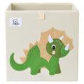 Foldable Animal Cube Storage Bins Fabric Toy Box/Chest/Organizer for Toddler/Kids Nursery, Playroom, 13 inch (Triceratops)