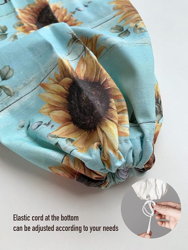 Hglian Sunflower Plastic Bag Holder Be The Sunshine Grocery Bag Organizer Storage,Teal Motivational Kitchen Décor