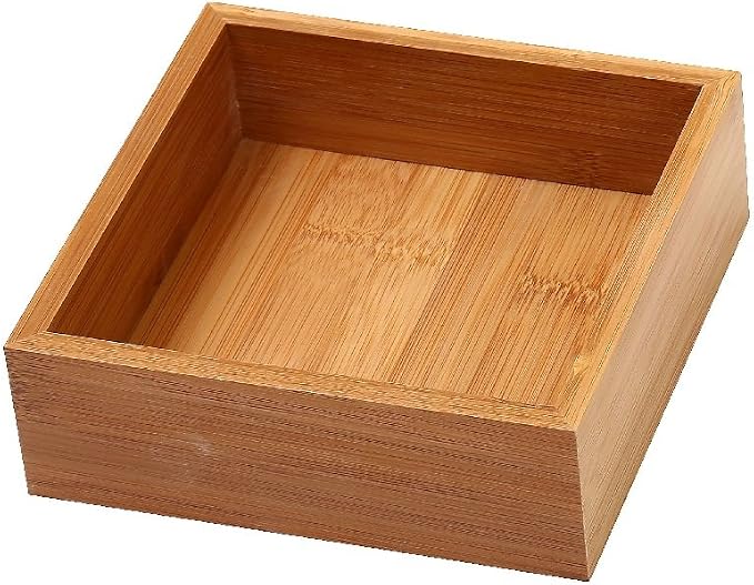 YBM Home Kitchen Drawer Organizer Storage Box Made of Bamboo, 6x6x2 Inch 324