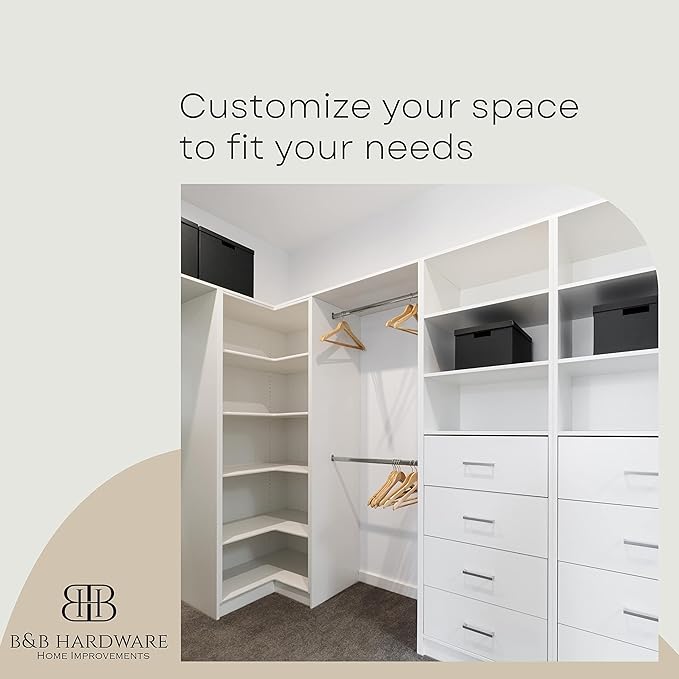 White Cabinet Shelves Melamine 1/2'' Thick, Custom, Cut to Size. (14'' Depth x 36' Inches Length)