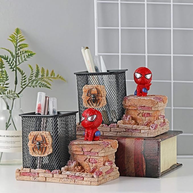 BREIS Pen Holder, Creative Novelty Office Desk Decorations Man boy Girls Gadgets Pencil Holder Stationery Storage Box Desk Organizer Caddy for Office, Home Unique Gifts