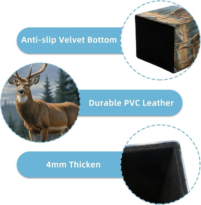 Pen Holder for Desk, Forest Deer Pencil Holder, Pen Cup Functional Desk Organizer for Office Supplies