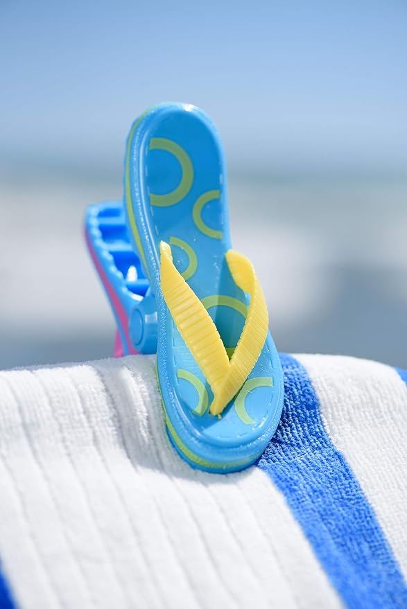 O2COOL BocaClips Beach Towel Clips for Chairs Patio & Pool Flip Flop 2pk | Yes