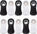 All Purpose Magnetic Clips - Chip & Bag Clips, Refrigerator Magnets for Bread, Snack & Food Bags (Pack of 10, Black & White Colors)