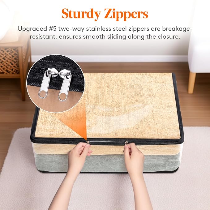 Lifewit 8 Pack Clear Clothes Storage Bags, 35L Plastic Blanket Vinyl Foldable Moving Bags with Zipper, Closet Organizers and Storage Containers for Bedding, Duvet, Pillow