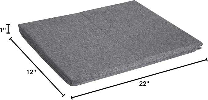 Bigso Soft Underbed Storage Box - Durable Under Bed Storage Containers for Seasonal and Oversized Items - Under Bed Bins with Lids for Dust-Free Organization - 18.1in x 21.7in x 6.3in - Grey