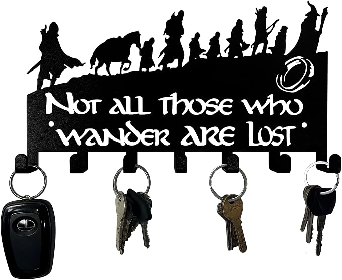 Decorative Metal Key Holder, Wall Mounted Key Hooks for Home