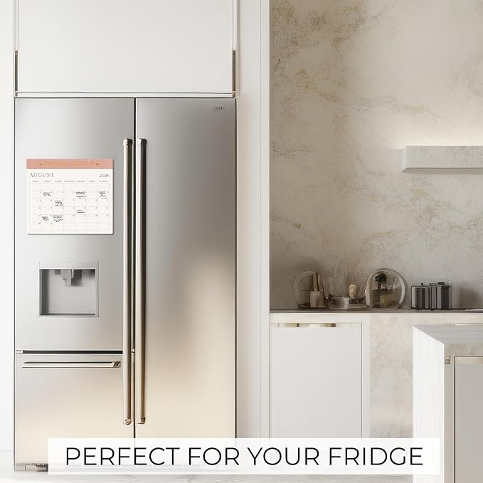 Beautiful 2026-2027 Magnetic Fridge Calendar - Runs From June 2026 Until December 2027 - The Perfect Monthly Refrigerator Paper Calendar for Easy Organizing