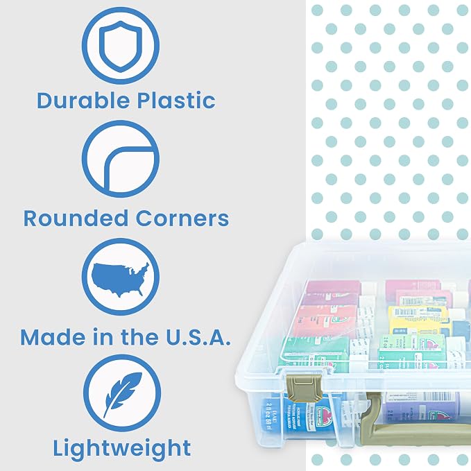 ArtBin Super Satchel 1 Compartment Box Clear Craft Organizer Storage Case