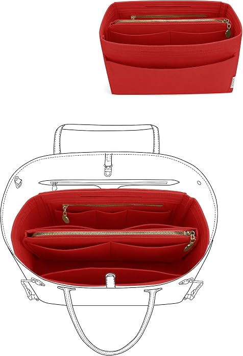 LEXSION Felt Insert Bag Organizer Bag In Bag For Handbag Purse Organizer Fits Speedy Neverful
