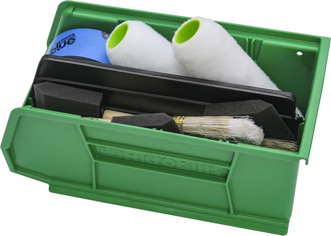 Akro-Mils 40230 Plastic Length Dividers for AkroBins Stackable Storage Bins Models 30230, 30235, 30255, Custom Storage Inserts for Tools, Crafts & Supplies, 6-Pack, Black