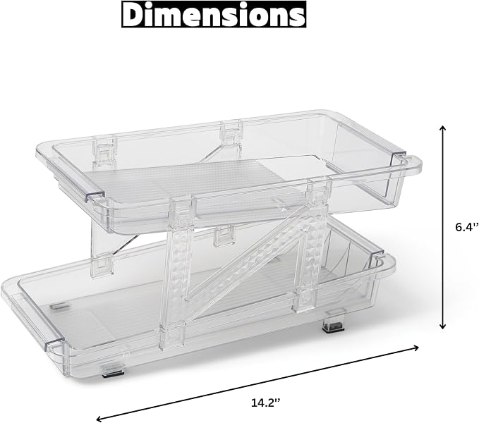 GAROOD Expandable Soda Can Organizer – Drink Organizer for Fridge, Soda Can Organizer for Refrigerator, Can Dispenser for Fridge, Pantry Can Organizer & Canned Food Organizer Storage - ONE PACK