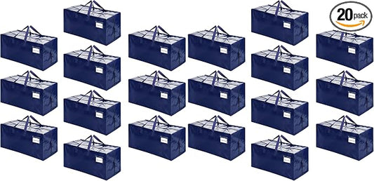 VENO 20 Pack Heavy Duty Moving Bags with Backpack Straps, Zippers & Handles, Extra Large Packing Bags for College Dorm Essentials, Moving Supplies Alternative to Cardboard Moving Boxes