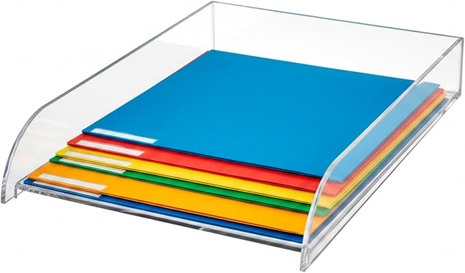 OSCO Clear Acrylic Stacking Letter Tray, ASLT-1