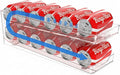 Rolling Soda Can Dispenser for Refrigerator Pop Can Organizer for Drink Beer Seltzer Soda Pop Can Organizer for 12 Standard Size 11.15oz or 12oz Cans Holder Storage Pantry Organization