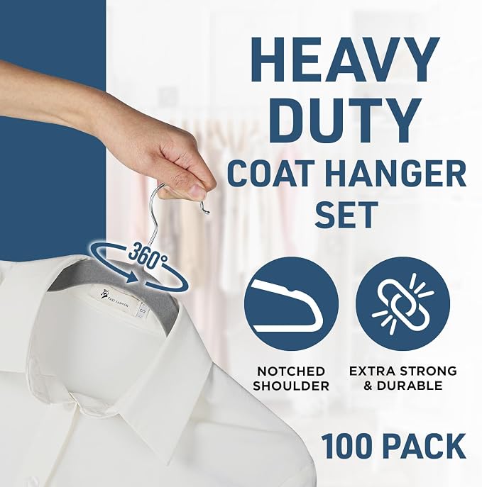Lifemaster Velvet Non-Slip Hangers - 100 Pieces Non-slip Coat Hanger Set with 360° Swivel Hook, Space-Saving, Sleek Design, Keep Closet Organized, Smooth Velvet Finish, Lightweight Construction - Gray