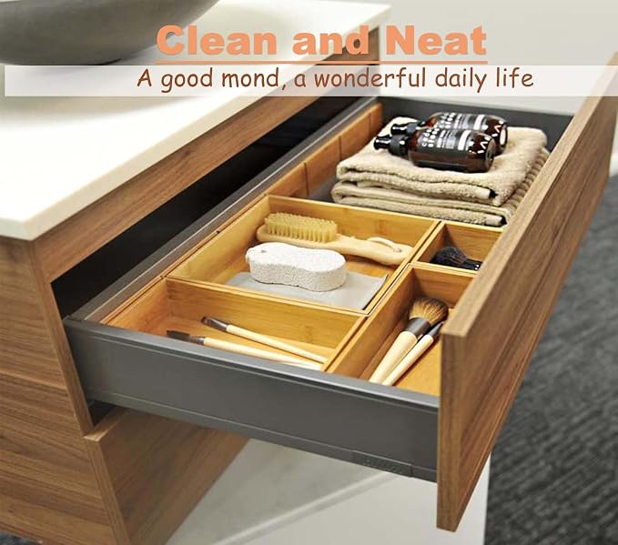 Bamboo Wardrobe Clothes Jewellery Organizer Box Square Oragnizer Boxes Wooden Snack Nut Storage Boxes, Bamboo 8"*8"