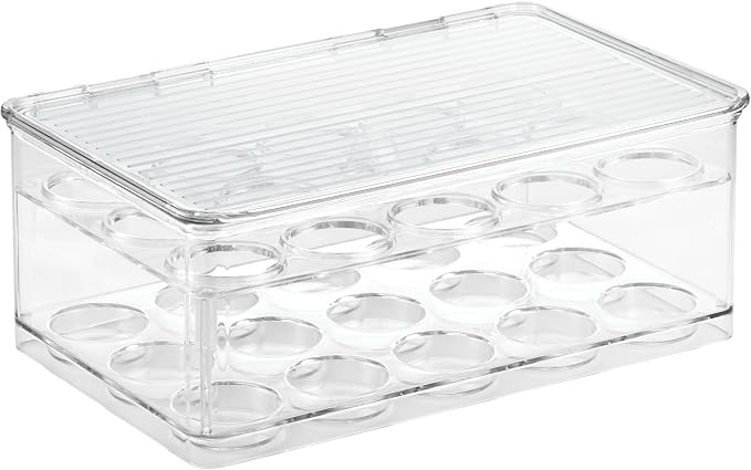 iDesign Stackable Coffee Pod Holder for K-Cup Pods, Set of 2, Clear | 29 K-Cup Capacity