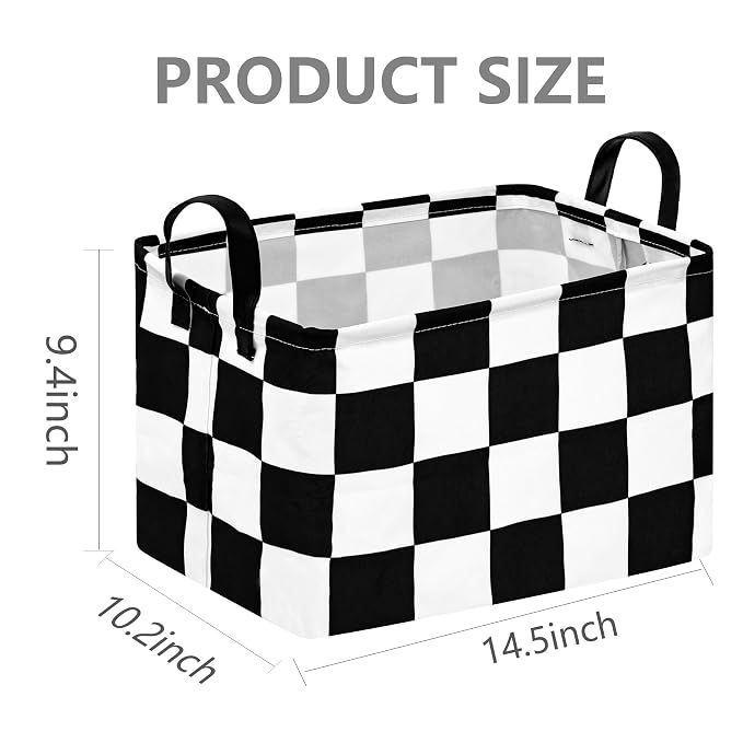 Storage Bin for Shelves Rectangle Closet Baskets Foldable Box with Handles, Gray Storage Bins, Storage Boxes for Home Office Car Dormroom