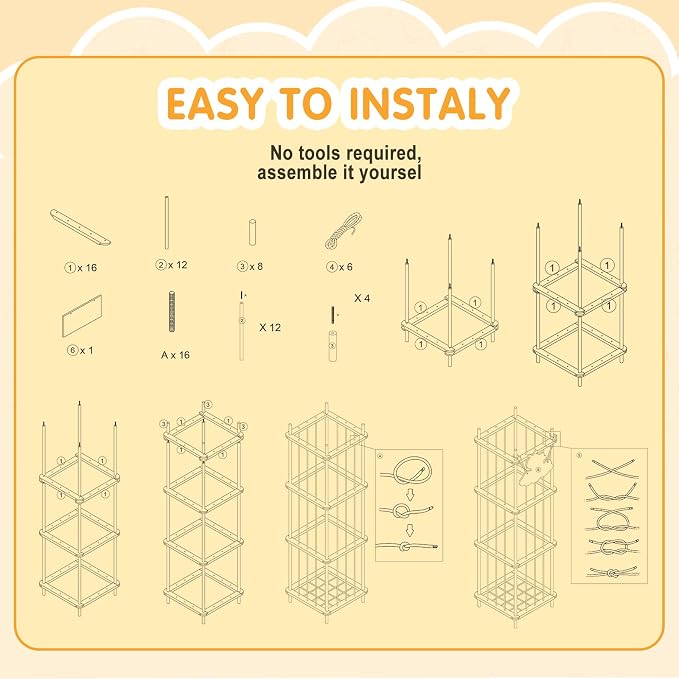 Stuffed Animal Storage Zoo Organizer Natural Pine Plushies Storage with Elastic Bands Vertical Wood Toy Holder Mesh Net Space Saving Design for Playroom Nursery Kids Bedroom