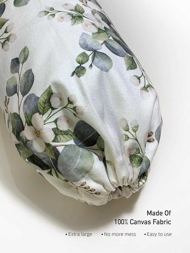 Plastic Bag Holder - Eucalyptus Floral Grocery Bag Organizer - Summer Kitchen Decor & Gifts