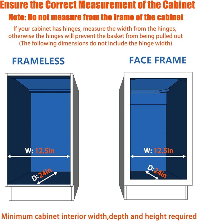 ROOMTEC Pull Out Cabinet Organizer - 11" W x 21" D, Slide Out Storage Shelves, Fits 12.5" Opening